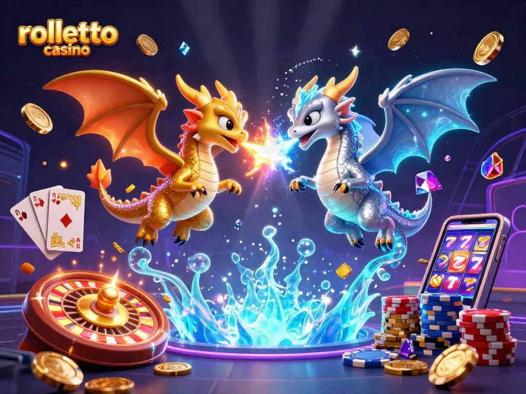 Experience the excitement of rolletto casino with stunning dragons, vibrant treasures, and dynamic gaming elements.