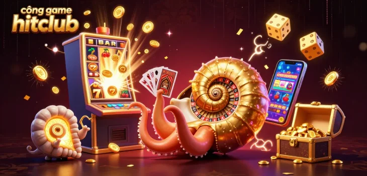 Experience excitement at cổng game hitclub with ancient giant nautilus and light-filled companions